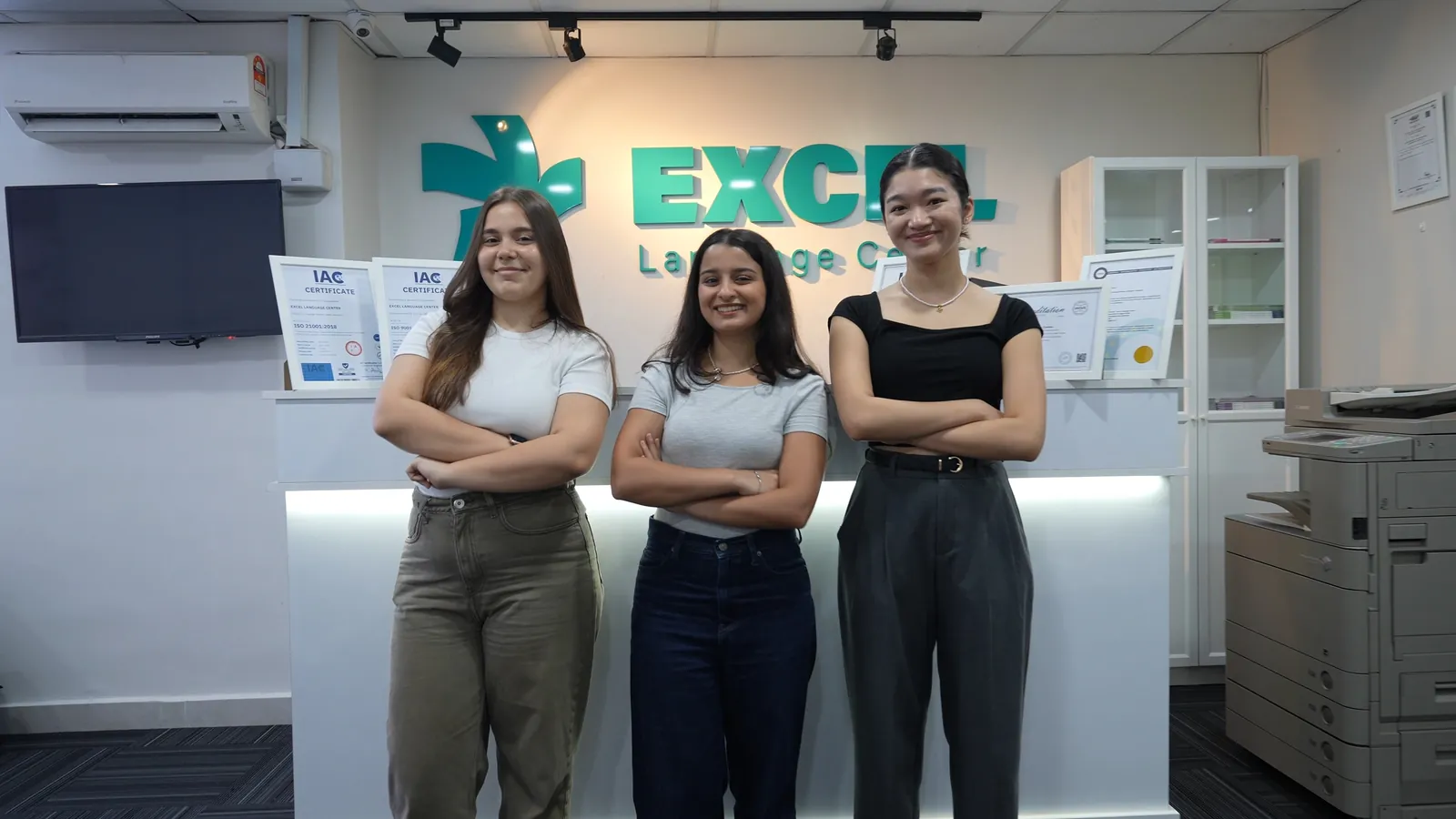 Students at Excel Language Center in Malaysia